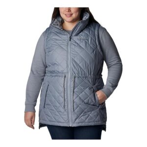 Columbia Plus Size Copper Crest Mid Vest (Tradewinds Grey) Women's Clothing