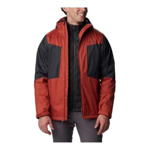 Columbia Wallowa Park Interchange Jacket (Warp Red/Shark) Men's Clothing