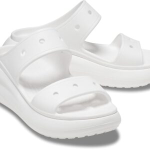 Crocs Classic Crush Sandal (White) Shoes