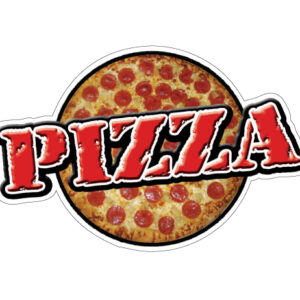 D-DC-8-Pizza Pizza Concession Decal - Stand Restaurant Window Menu New