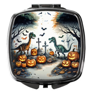 DAC2240SCM 3 x 2.75 in. Dinosaurs Spooky Halloween Compact Mirror