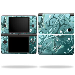 DSIXL-Butterfly Blues Skin for Nintendo DSi XL wrap sticker skins Butterfly Blues