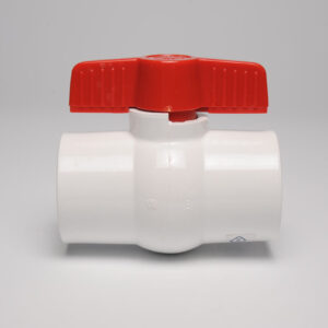 DURT1005W 0.5 in. PVC Compact Threaded Ball Valve, White