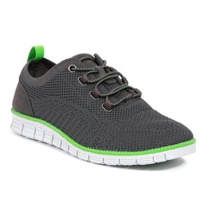 Deer Stags Kids Status Jr (Little Kid/BigKid) (Dark Grey/Neon Green) Boys Shoes