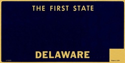 Delaware State Background Blanks Flat- Automotive License Plates Blanks for Customizing