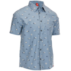 EMS Men's Poplin Printed Shirt - Size M