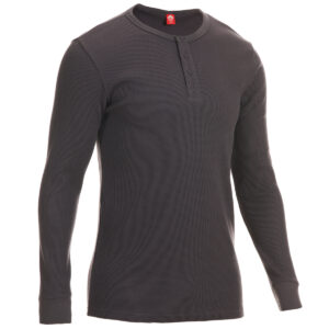 EMS Men's Rowan Waffle Long-Sleeve Henley - Size S