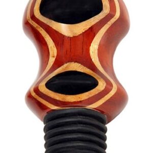 Ebony Eye Round Top All Wood Wine Bottle Stopper