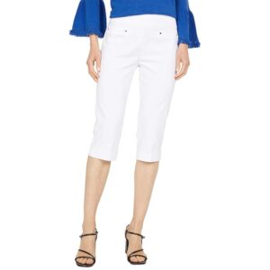 Elliott Lauren Control Stretch Pull-On Capri Pants with Pocket Detail (White) Women's Casual Pants