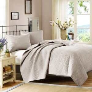 FB13-1027 100 Percent Polyester Microfiber Coverlet Set, Queen