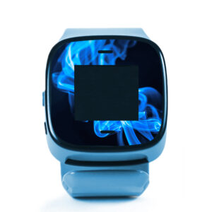 FIL2-Blue Flames Skin for Filip 2 Smartwatch - Blue Flames