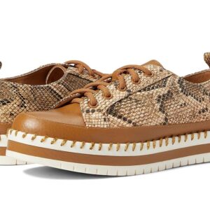 FIVE TRIBE Cheeky (Caramel/Black Snake) Women's Shoes