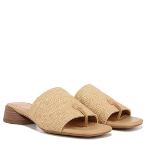 Franco Sarto Loran Slide Sandals (Natural Beige Stretch Raffia) Women's Sandals