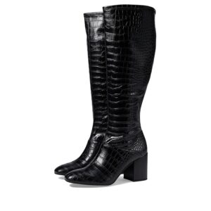 Franco Sarto Tribute - Wide Calf (Black Croc) Women's Boots