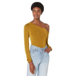 Free People Thats Hot Bodysuit (Olive Bitters) Women's Jumpsuit & Rompers One Piece