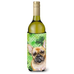 French Bulldog St. Patricks Wine Bottle Beverge Insulator Hugger
