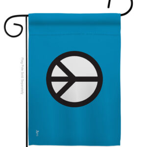 G149637-BO 13 x 18.5 in. Peace Sweet Life Earth Double-Sided Decorative Horizontal Garden Flags - House Decoration Banner Yard Gift