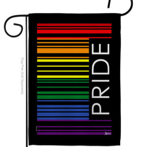 G149686-BO Pride Barcode Support 13 x 18.5 in. Double-Sided Decorative Vertical Garden Flags for House Decoration Banner Yard Gift