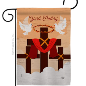 G190046-BO The Good Friday Religious Faith Double-Sided Decorative Garden Flag, Multi Color