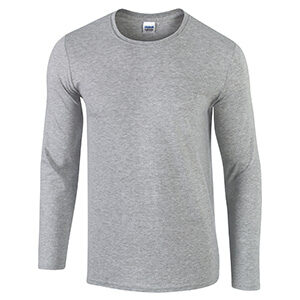 G64400 Softstyle Adult Long Sleeve Tee - Sport Grey - Small