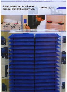HS1440BL 0.25 in. Blue Shim, 40 Pack