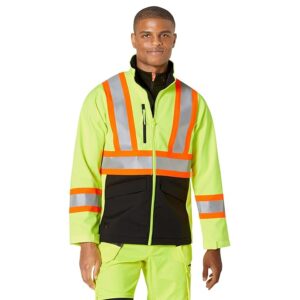 Helly Hansen Alta Soft Shell Jacket CSA (Yellow/Ebony) Men's Clothing
