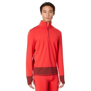 Hot Chillys Micro Elite Chamois Color-Block Zip-T (Modern/Granite) Men's Clothing