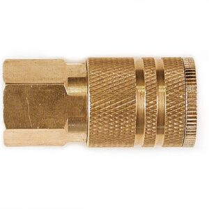 IC1414FB6 0.25 x 0.25 in. Female NPT Industrial 6-Ball Brass Coupler