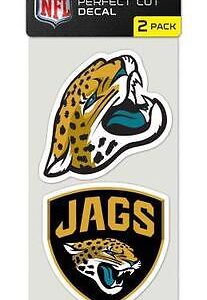 Jacksonville Jaguars Decal 4x4 Perfect Cut Set of 2