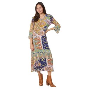 Johnny Was The Janie Favorite Kimono Sleeve Tee Dress (Multi) Women's Dress