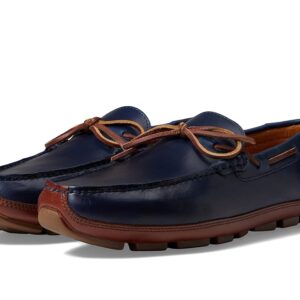 Johnston & Murphy Collection Damon One Eye Tie (Navy) Men's Shoes