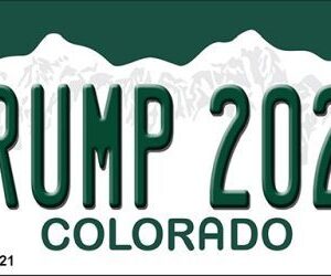 KC-12221 1.5 x 3 in. Trump 2020 Colorado Novelty Metal Key Chain