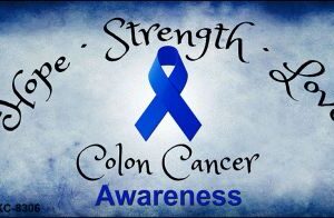 KC-8306 Colon Cancer Novelty Metal Key Chain