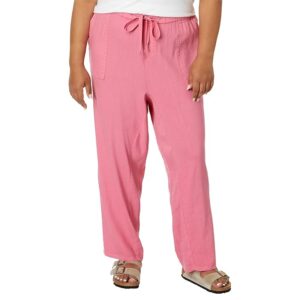 KUT from the Kloth Plus Size Rosalie - Drawstring Pants with Porkchop Pockets in Dawn Pink (Dawn Pink) Women's Casual Pants