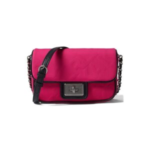 Karl Lagerfeld Paris Agyness Crossbody (Fuchsia) Handbags