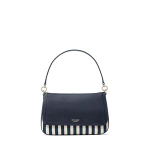 Kate Spade New York Hudson Flap Shoulder Bag (Parisian Navy Multi) Cross Body Handbags