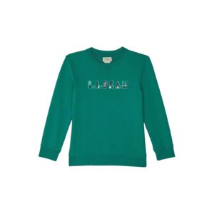 L.L.Bean Athleisure Top (Little Kids) (Rustic Green) Clothing