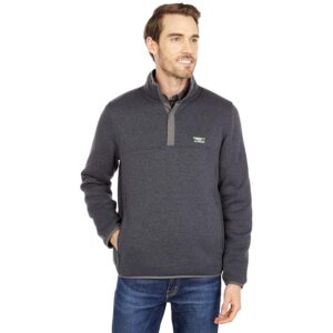 L.L.Bean Sweater Fleece Pullover (Charcoal Gray Heather) Men's Clothing