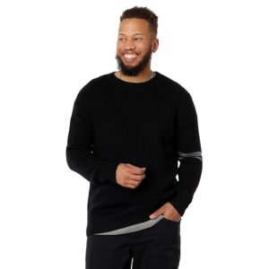 LABEL Go-To Sweater (Black/Light Grey) Men's Clothing