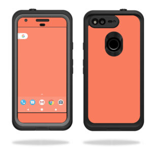 LIFGOPIXL-Solid Salmon Skin for Lifeproof Fre Google Pixel XL 5.5 in. Case Wrap Cover Sticker - Solid Salmon