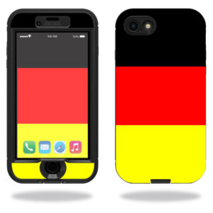 LIFIP7NUD-German Flag Skin for Lifeproof Nuud iPhone SE 2020 7 & 8 Wrap Cover Sticker - German Flag