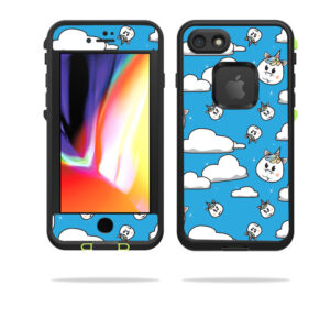 LIFIP8-unicorn clouds Skin for Lifeproof Fre for iPhone SE 2020 7 & 8 - Unicorn Clouds