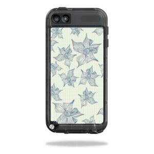 LIFIPODT5-3d Flowers Skin for LifeProof iPod Touch 5th Gen Case Wrap Cover Sticker - 3D Flowers
