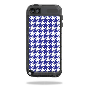 LIFIPODT5-Blue Houndstooth Skin for Lifeproof iPod Touch 5th Gen Case - Blue Houndstooth