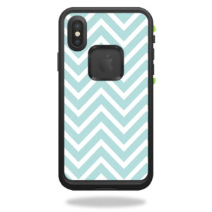 LIFIPX-Aqua Chevron Skin for Lifeproof Fre iPhone X - Aqua Chevron