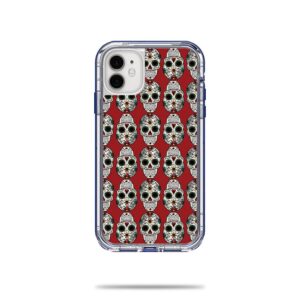 LIFNIPH11-Sugar Skull Skin Decal Wrap for LifeProof Next Case iPhone 11 Sticker - Sugar Skull
