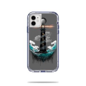 LIFNIPH11-Wave Anchor Skin Decal Wrap for LifeProof Next Case iPhone 11 Sticker - Wave Anchor