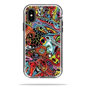 LIFNIPX-Acid Trippy Skin Decal for LifeProof NEXT iPhone X or XS Case Sticker - Acid Trippy