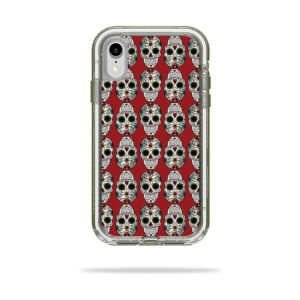 LIFNIPXR-Sugar Skull Skin Decal Wrap for LifeProof NEXT iPhone XR Case Sticker - Sugar Skull