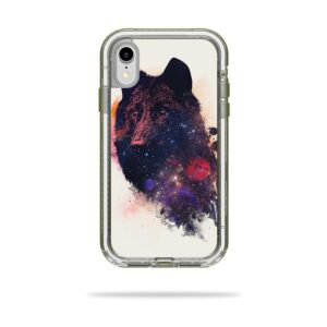 LIFNIPXR-Universal Wolf Skin Decal Wrap for LifeProof NEXT iPhone XR Case Sticker - Universal Wolf